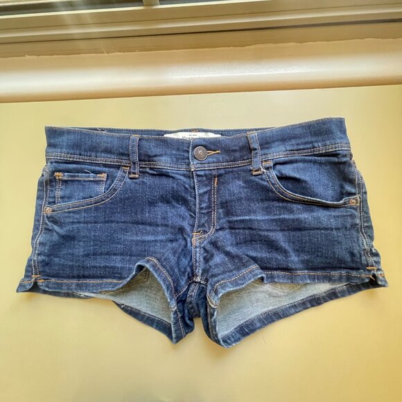 Abercrombie & Fitch Shorts Blue Denim Jean 6 W28 - Picture 2 of 7